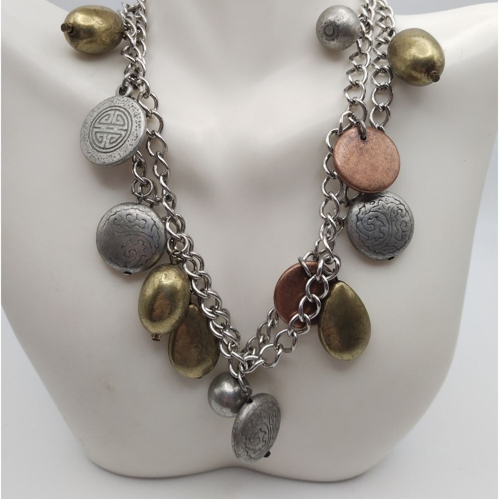 Aztec dangle necklace‎